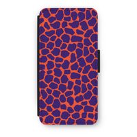 Purple Giraffe: iPhone 7 Flip Hoesje - thumbnail