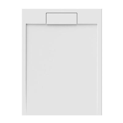 Douchebak Allibert Puretex Laag Rechthoek 120x90x4.5cm Radius 55cm Antislip Wit