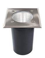 Vloerinbouwlamp, vierkante set, spanningsconstant, 220-240V AC/50-60Hz, 1x max. 9,00 W