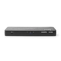 Nedis 2x HDMI/USB-A + 1x USB-C naar 1x HDMI/USB-A KVM switch - HDMI2.0 (4K 60Hz + HDR) / zwart