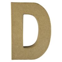 Papier mache letter D