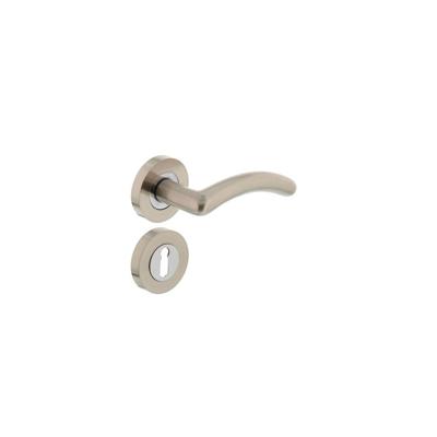 Intersteel Deurkruk Marieke op rozet met sleutelrozetten - nikkel mat Intersteel Deurkruk Marieke op rozet met sleutelrozetten - nikkel mat