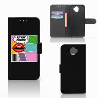 Wiko Wim Wallet Case met Pasjes Popart Princess