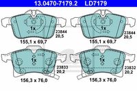 Remmenset, remschijf ATE, Remschijftype: Geventileerd: , Inbouwplaats: Vooras, u.a. für Opel - thumbnail