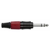DAP 6,3mm Jackplug stereo zwart met rood kleurkapje