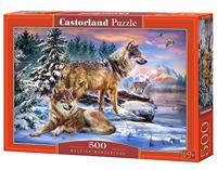 Castorland CSB53049 Wolfish Wonderland Puzzel, 500 stukjes, kleurrijk, 35 x 25 x 5 cm