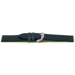 Horlogeband Universeel C629 Leder Blauw 12mm