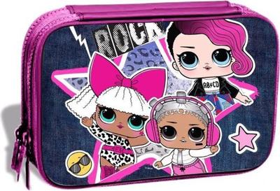 L.O.L. Surprise! etui meisjes 20 cm polyester roze/navy 30 delig L.O.L. Surprise! etui meisjes 20 cm polyester roze/navy 30 delig