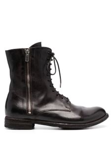 Officine Creative bottines en cuir à lacets - Marron