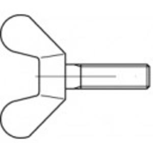 TOOLCRAFT TO-5447493 Vleugelschroef M6 25 mm DIN 316 Messing 100 stuk(s)