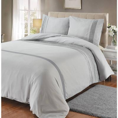 Fancy Embroidery Aurora - Grijs Dekbedovertrek 1-persoons (140 x 200/220 cm + 1 kussensloop) Dekbedovertrek