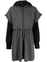 MM6 Maison Margiela robe courte à design superposé - Gris