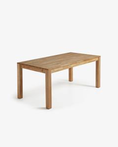 Kave Home uitschuifbare eettafel Isbel eiken naturel, 140-220 x 90cm - Hout