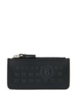 MM6 Maison Margiela porte-cartes à logo Numeric embossé - Noir