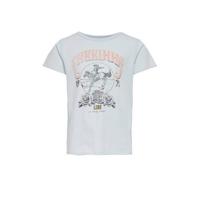 KIDS ONLY T-shirt Lucy van biologisch katoen lichtblauw