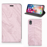 Apple iPhone Xr Standcase Marble Pink - Origineel Cadeau Vriendin - thumbnail