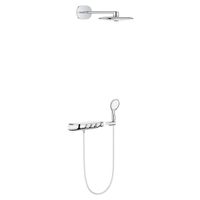 GROHE Rainshower SmartControl Regendoucheset Opbouw - hoofddouche 36cm - handdouche rond 11.5 - wandarm 45cm - chroom 26443000 - thumbnail