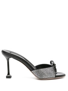 Miu Miu mules compensées à ornements 85 mm - Noir