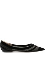 Jimmy Choo ballerines Love à finitions en tulle - Noir - thumbnail