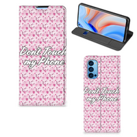 OPPO Reno4 Pro 5G Design Case Flowers Pink DTMP - thumbnail