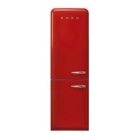 Smeg FAB32LRD5 combi-koelkast Vrijstaand Rood 331 l A+++