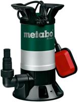Metabo Dompelpomp PS 15000 S – 0251500000 – nominaal opgenomen vermogen 850 W – max. debiet 15000 l/h en max. opvoerhoogte 9,5 m – max. dompeldiepte: 5 m – 257 x 200 x 345 mm