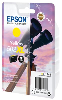 Epson Inktcartridge T02W4, 502XL Origineel Geel C13T02W44010