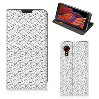 Samsung Galaxy Xcover 5 Hoesje met Magneet Stripes Dots - thumbnail