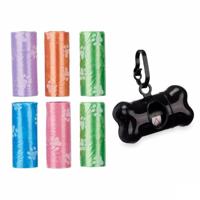 Dispenser voor huisdierzakken, kunststof, set (12 stuks)