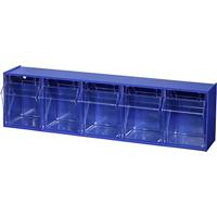 Allit 1826875 464430 tijdschrift VarioPlus ProFlip 5 (B x H x D) 600 x 165 x 135 mm Blauw, Transparant