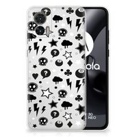 Silicone Back Case Motorola Edge 30 Neo Silver Punk - thumbnail