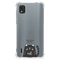 Nokia C2 2nd Edition Stevig Bumper Hoesje Cat Good Day - thumbnail