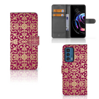 Wallet Case Motorola Edge 20 Pro Barok Pink - thumbnail