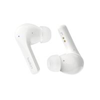 Belkin SoundForm™ Motion True Wireless Earbuds met ruisonderdrukking, draadloze oplaadcase, twee microfoons per oordopje, waterbestendig (IPX5), Bluetooth-koptelefoon voor iPhone/Samsung - Wit