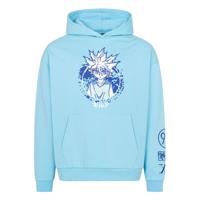 Hunter x Hunter Hooded Sweater Graphic Blue Size XL