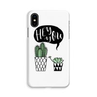 Hey you cactus: iPhone Xs Volledig Geprint Hoesje - thumbnail