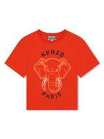 Kenzo Kids t-shirt en coton biologique à imprimé graphique - Rouge