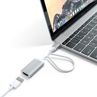 SATECHI Aluminium Type-C HDMI Adapter 4K (60Hz) - Voor M2/ M1 Macbook Pro/Air, M2/ M1 iPad Pro/Air, M2 Mac Mini, iMac M1 (Zilver)