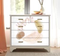 Abstracte elegante vormen meubel sticker