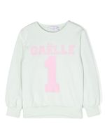 Gaelle Paris Kids sweat en coton à logo imprimé - Vert