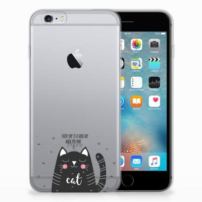 Apple iPhone 6 | 6s Telefoonhoesje met Naam Cat Good Day Apple iPhone 6 | 6s Telefoonhoesje met Naam Cat Good Day