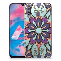 Samsung Galaxy M30 TPU Case Purple Flower - thumbnail