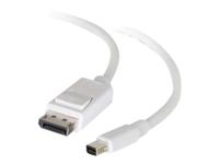 1m Mini DisplayPort to DisplayPort Adapter Cable 4K UHD - White - DisplayPort kabel - Mini DisplayPort (M) naar DisplayPort (M) - 1 m - wit