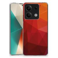 TPU Hoesje voor Xiaomi Redmi Note 13 5G Polygon Red