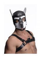 Neoprene Puppy Hood - Black and White