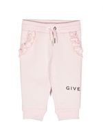 Givenchy Kids logo-print detail track pants - Rose - thumbnail