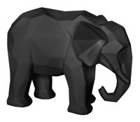 present time Ornament Origami Elephant - Zwart - thumbnail