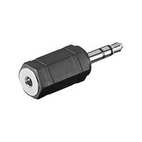 Goobay 11898 hoofdtelefoonadapter; 3 5 mm AUX op 2 5 mm jack 3 5 mm (3-pins stereo) > 2 5 mm jack (3-polig)