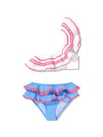 Nessi Byrd Kids bikini volanté Lori à design une épaule - Bleu - thumbnail