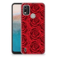 Nokia C21 Plus TPU Case Red Roses - thumbnail